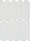 Мозаика "Oval White" матовая (чип 43х148 мм), сетка 27,6х29 см