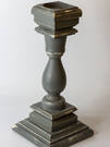 Подсвечник из натурального дерева (сосна) «fire and wood» 16х35х16 см