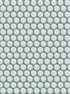 Мозаика "Polka Dots" глянцевая белая (чип D=19 мм), сетка 31,5х29,4 см
