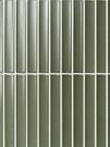 Мозаика "Finger Green" матовая (чип 20х145 мм), сетка 29,6х29,9 см