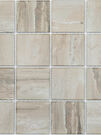 Мозаика "Square Nature Travertine" матовая под бежевый камень (чип 73х73 мм), сетка 30,6х30,6 см