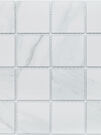 Мозаика "Square Nature Marble" матовая под белый мрамор (чип 73х73 мм), сетка 30,6х30,6 см