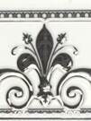 Бордюр CENEFA NOBLESSE BLANCO SILVER (флора, орнамент) 20х10	