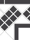 Угловой элемент White OCTAGON Corner LISBON-one stripe (Tr.16, Dots 11, Strips 11) 21,5х21,5х15 см