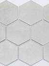 Мозаика "Hexagon Major" матовая под серый камень (чип 95х110 мм), сетка 25,6х29,5 см