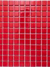 Мозаика "Classic Square Mini" глянцевая красная (чип 23х23 мм), сетка 30х30 см