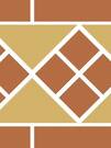 Бордюрный элемент Yellow OCTAGON Border LISBON-one stripe (Tr.03, Dots 04, Strips 04) 28х15 см