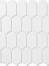 Мозаика White матовая (чип 45х86 мм), сетка 28,8х29,8см